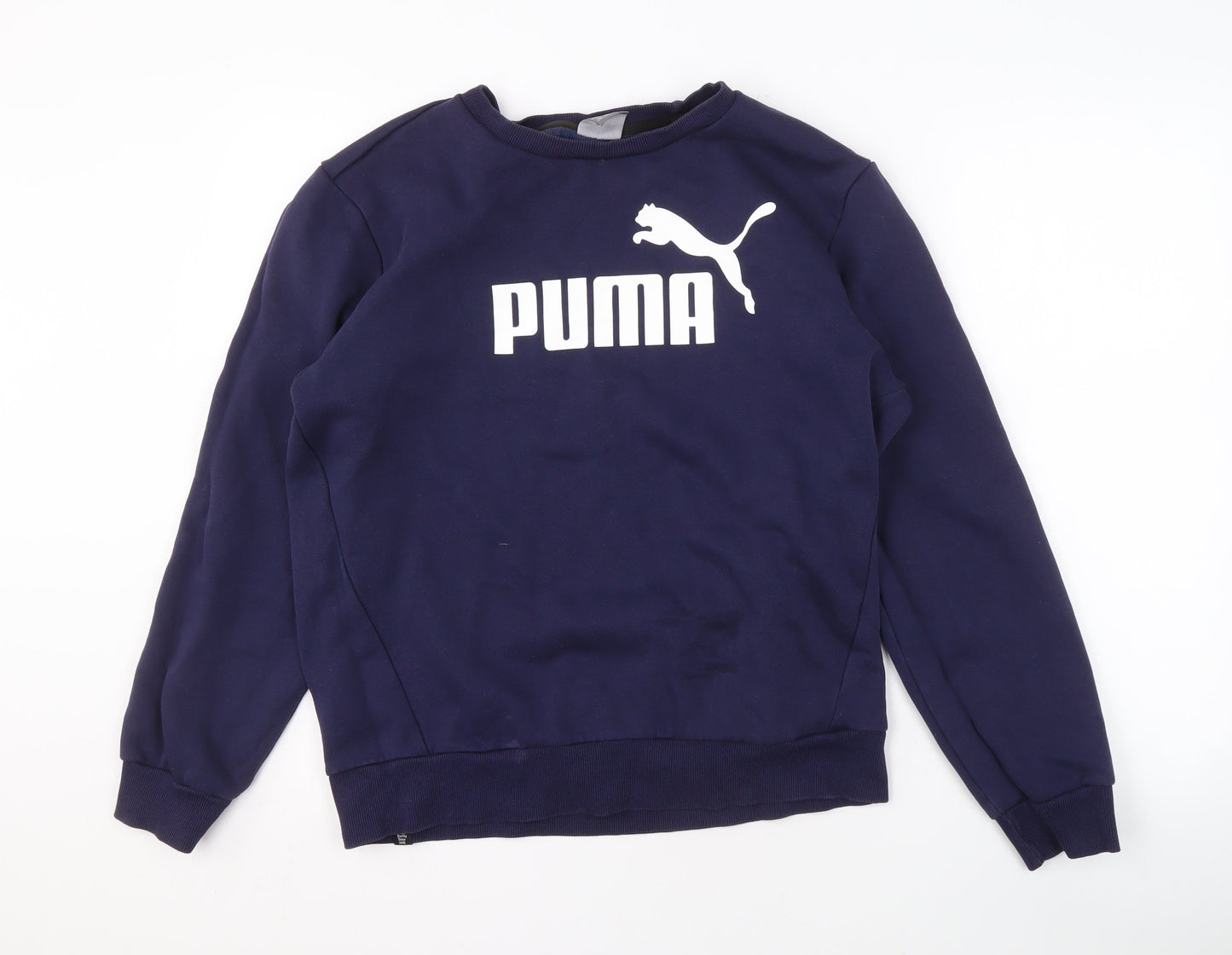 Mens UK Size M PUMA Blue Pullover Sweatshirt