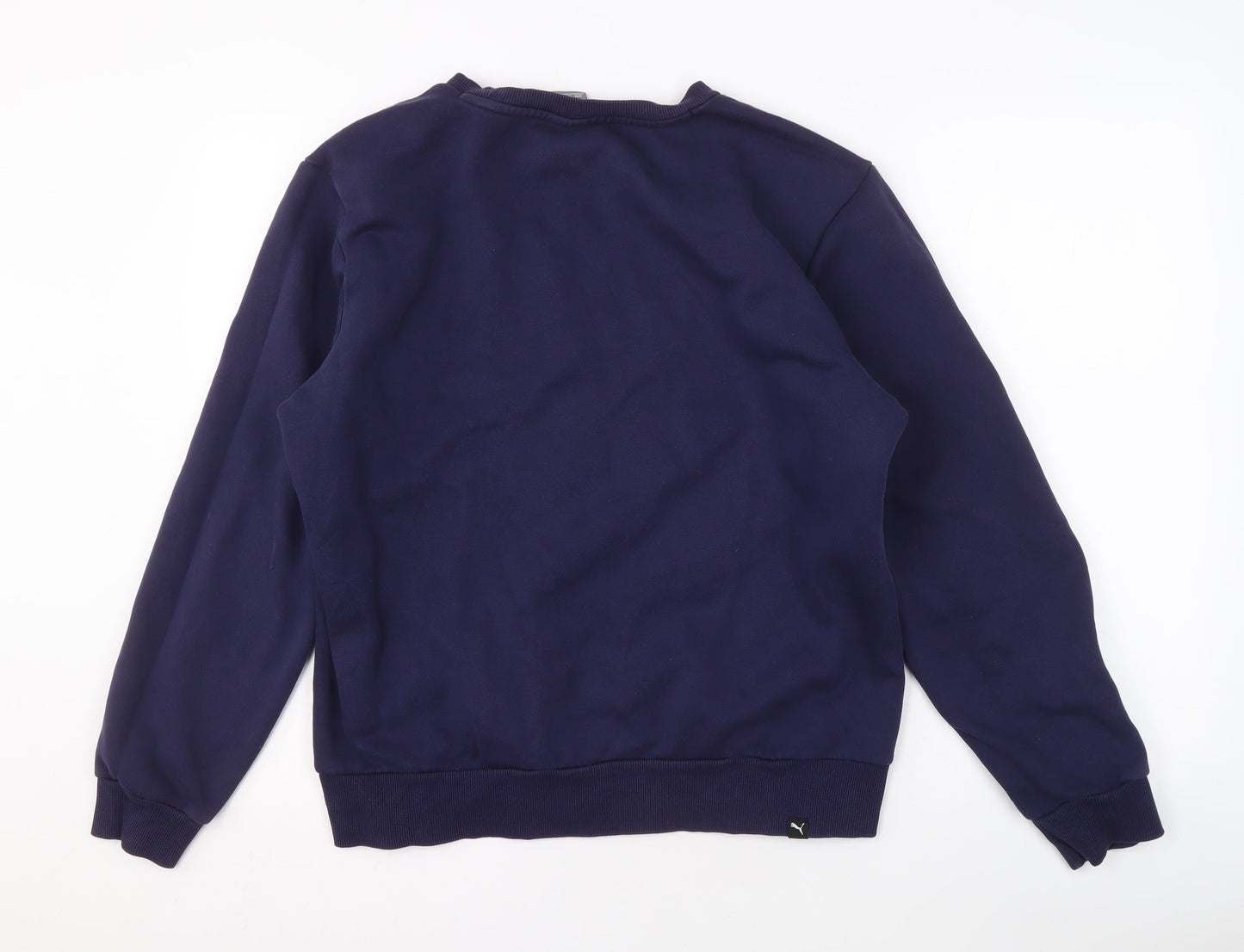 Mens UK Size M PUMA Blue Pullover Sweatshirt