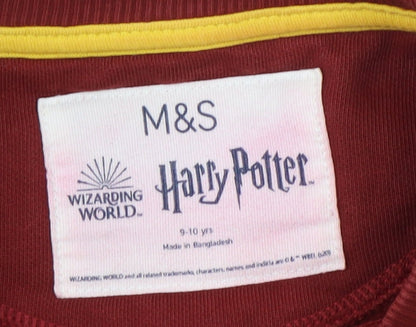 Marks and Spencer Boys Red Harry Potter Sweatshirt 9-10 Years