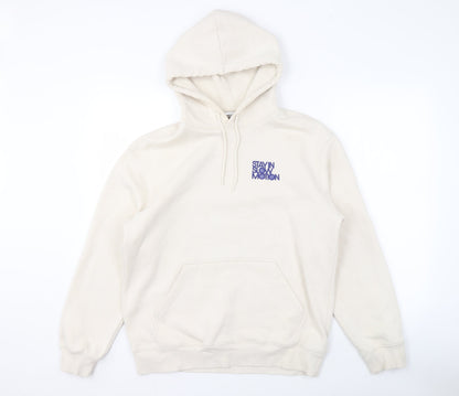 Unisex Adults UK Size S H&M Ivory Pullover Hoodie
