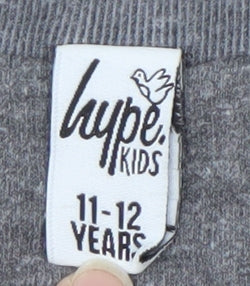Hype Boys Grey Pullover Sweatshirt 11-12 Years Graphic Print