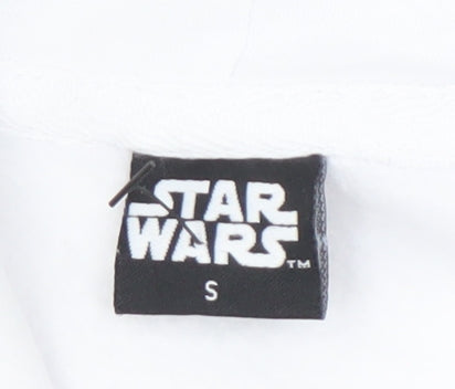 Mens UK Size S Star Wars White Pullover Hoodie