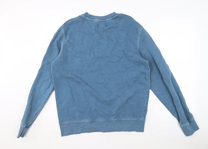 Mens UK Size M Marks and Spencer Blue Pullover Sweatshirt
