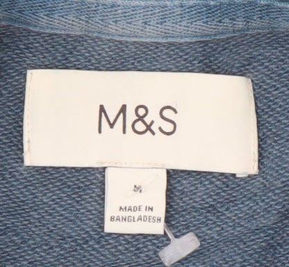 Mens UK Size M Marks and Spencer Blue Pullover Sweatshirt