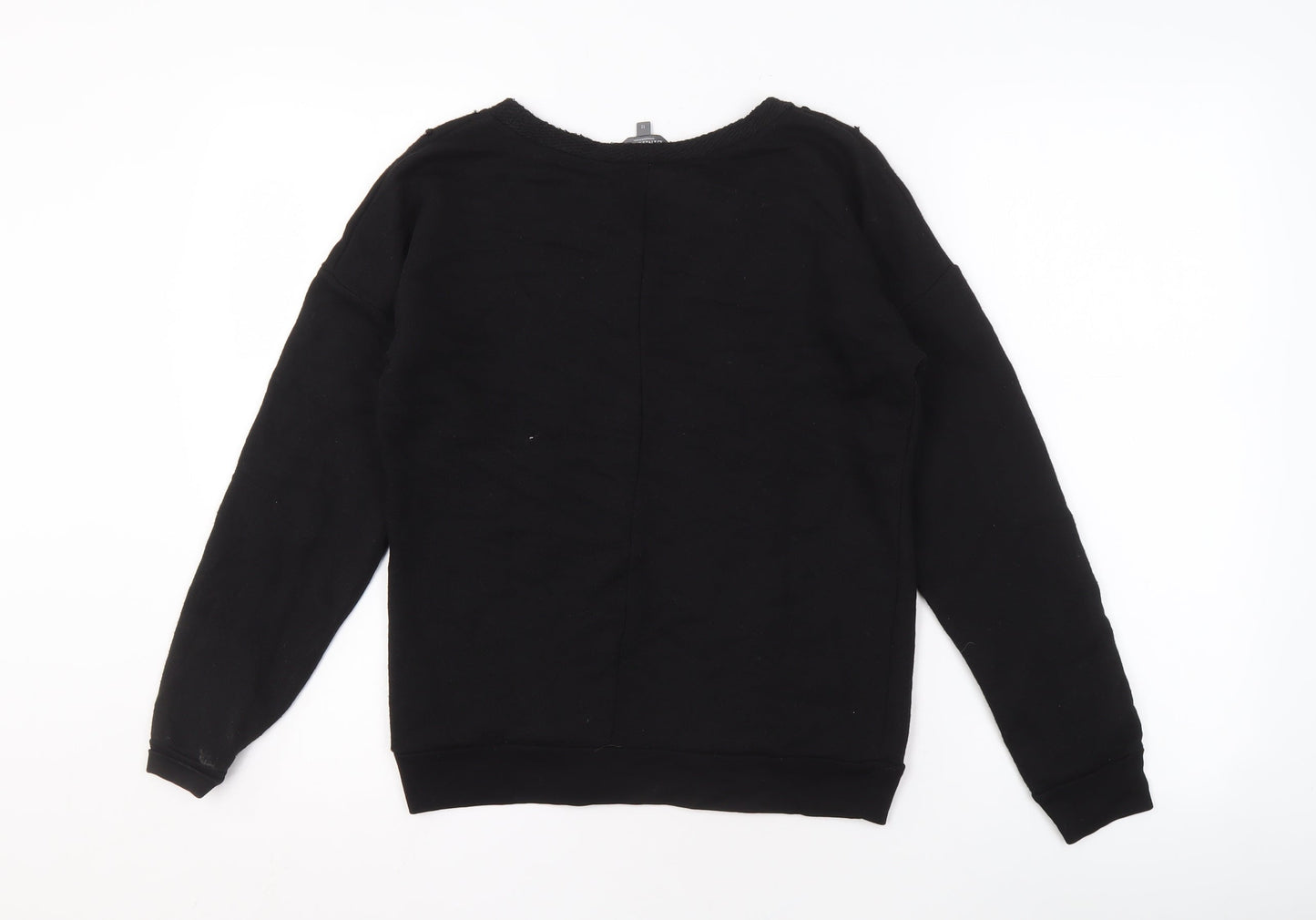 Limited Collection Women's Black Beaded Pullover Sweatshirt