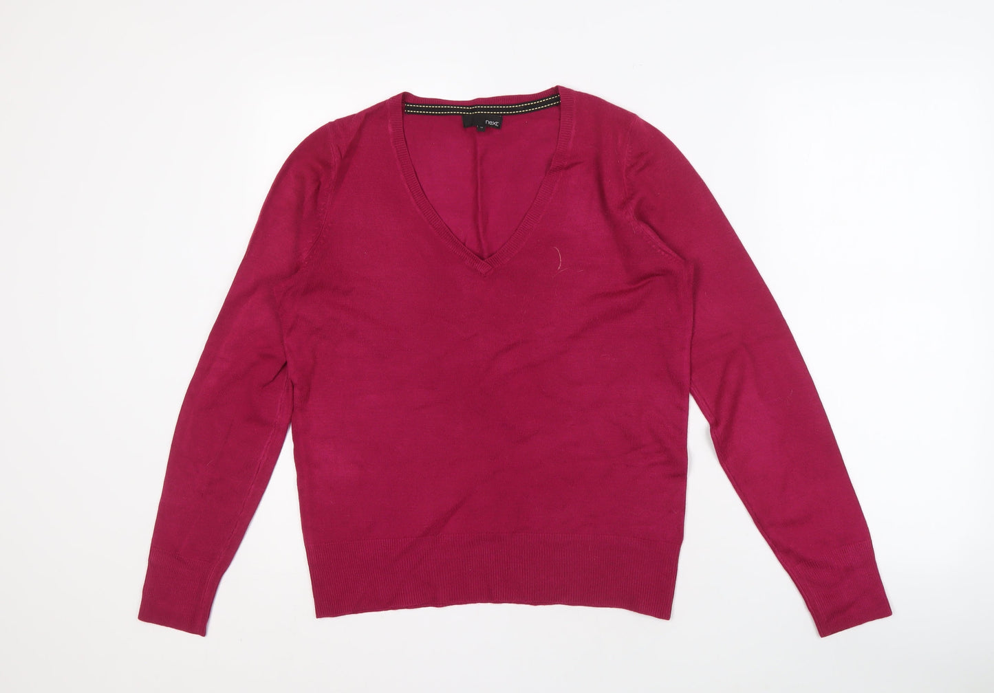 Womens UK Size 12 NEXT Red Pullover Jumper