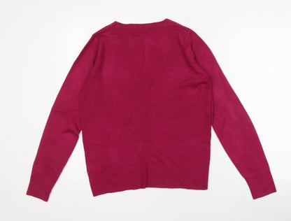 Womens UK Size 12 NEXT Red Pullover Jumper