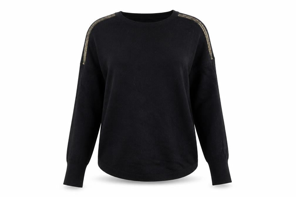 Womens UK Size M Oasis Black Pullover Jumper