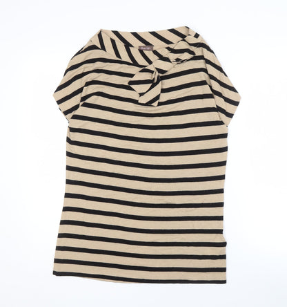 Womens UK Size 12 Phase Eight Beige Basic Blouse