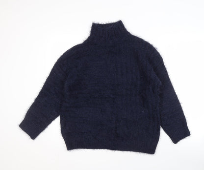 Womens UK Size M Marks and Spencer Blue Pullover Jumper