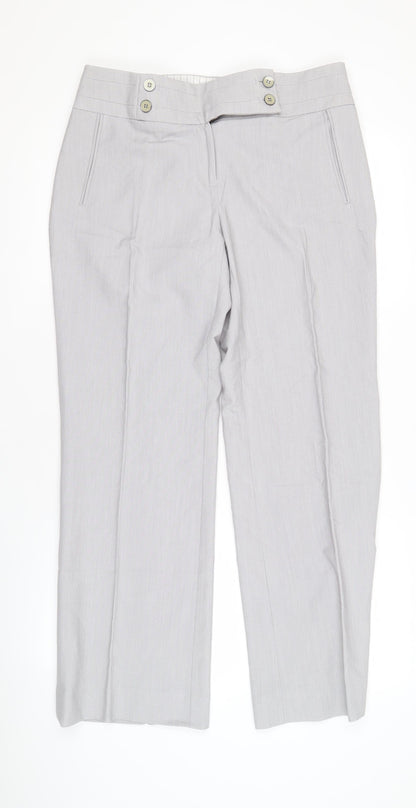 Womens UK Size 12 Marks and Spencer Regular Fit Workwear Business Grey Trousers