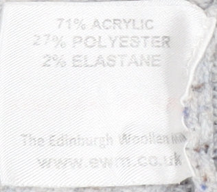 Honor Millburn Women's Grey Open front Cardigan, L, Open-Knit Relaxed Fit