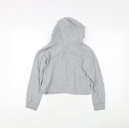 Converse Girls Grey Hoodie 8-10 Years - Logo Pullover Style