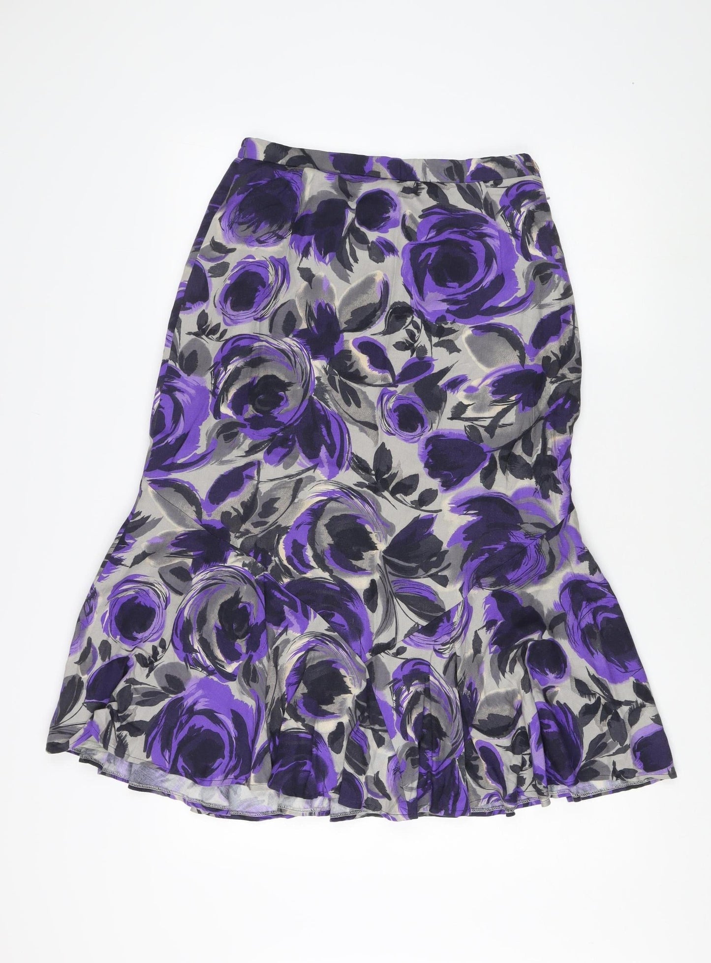 Eastex Women's Purple Trumpet Skirt, Size 10