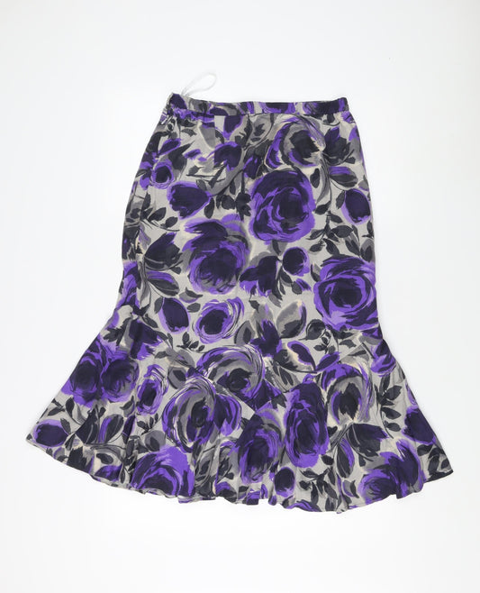 Eastex Women's Purple Trumpet Skirt, Size 10