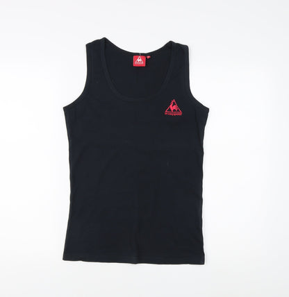 Womens UK Size 12 le coq sportif Black Jersey Tank