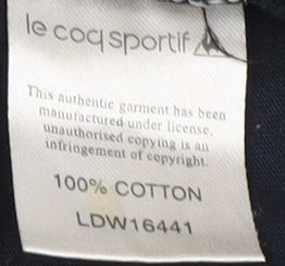 Womens UK Size 12 le coq sportif Black Jersey Tank