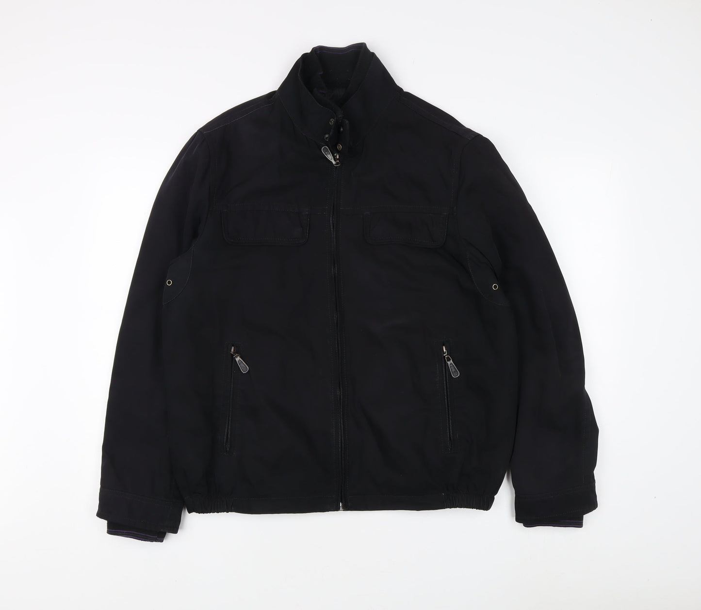 Mens UK Size M Jeff Banks Black Basic Jacket