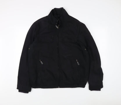 Mens UK Size M Jeff Banks Black Basic Jacket