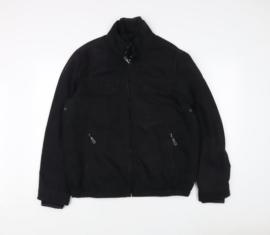 Mens UK Size M Jeff Banks Black Basic Jacket