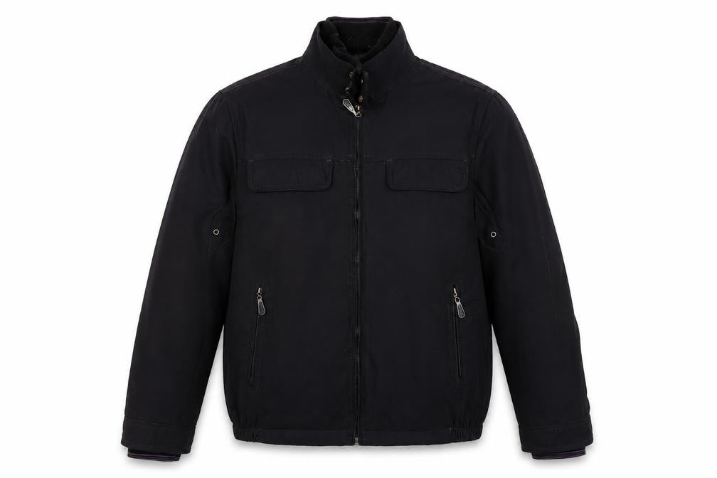 Mens UK Size M Jeff Banks Black Basic Jacket