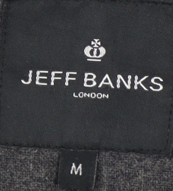 Mens UK Size M Jeff Banks Black Basic Jacket