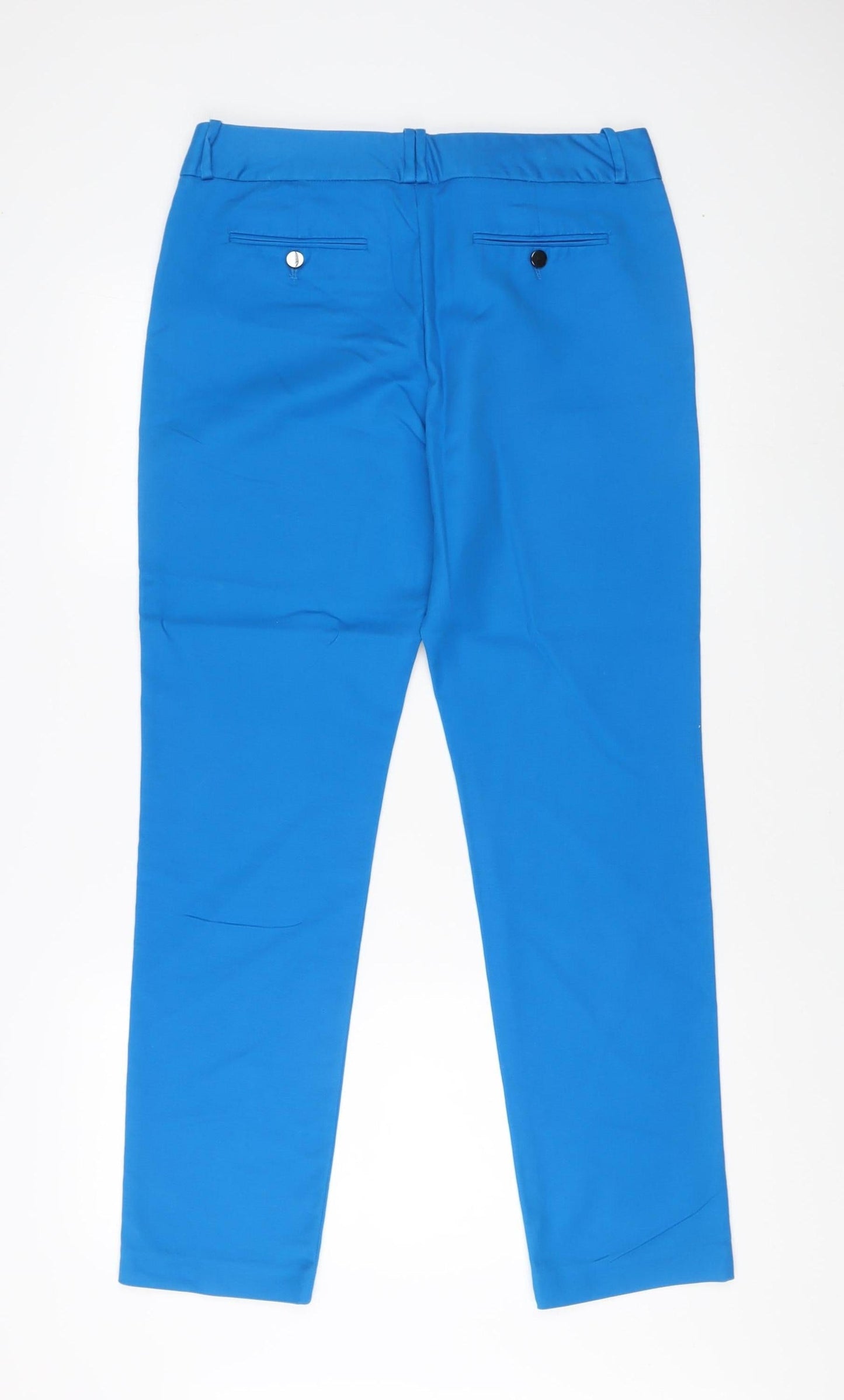 Calvin Klein Women's Blue Straight Trousers Size 12