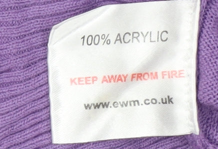 Honor Millburn Women's Purple Knit Jumper Size M