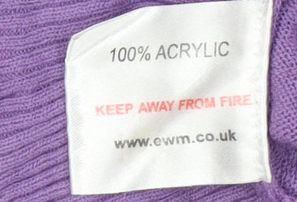Honor Millburn Women's Purple Knit Jumper Size M