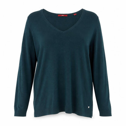 Womens UK Size 16 s.Oliver Green Pullover Jumper