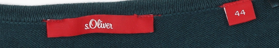 Womens UK Size 16 s.Oliver Green Pullover Jumper