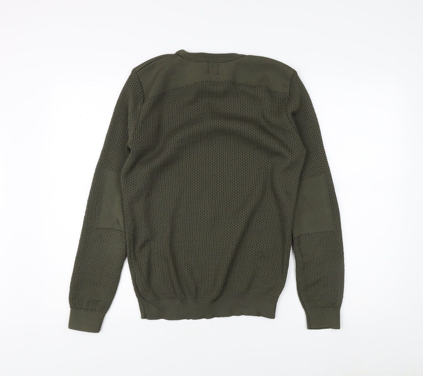Mens UK Size S River Island Green Pullover Sweatshirt