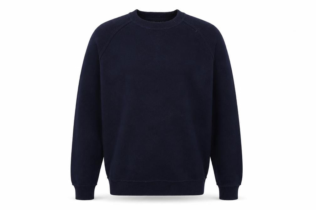 Mens UK Size L Racing Green Blue Pullover Jumper