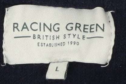 Racing Green Blue Men's Large Pullover Jumper