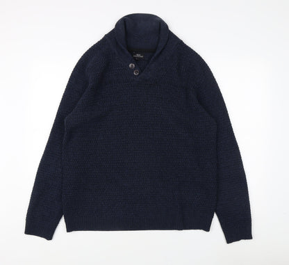 Next Men's Blue XL Pullover Jumper - Casual Style