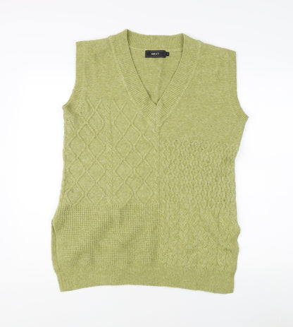 NEXT Men’s Green Cable-Knit Vest S