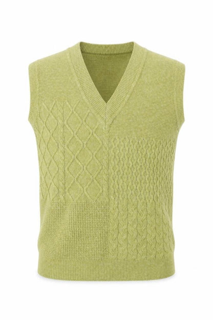 Mens UK Size S NEXT Green Vest Jumper