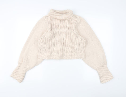 Womens UK Size 12 Monki Beige Pullover Jumper