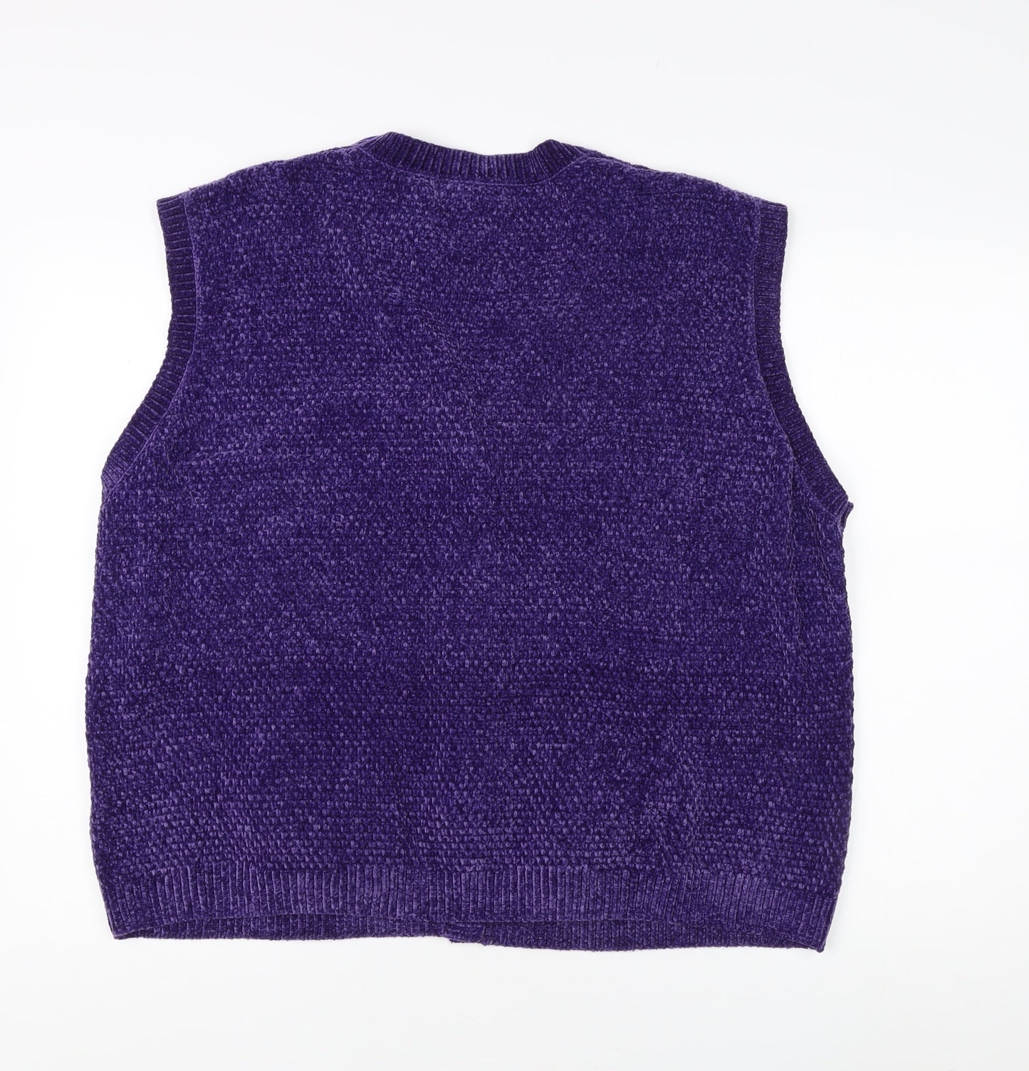 Womens UK Size XL Honor Millburn Purple Vest Jumper