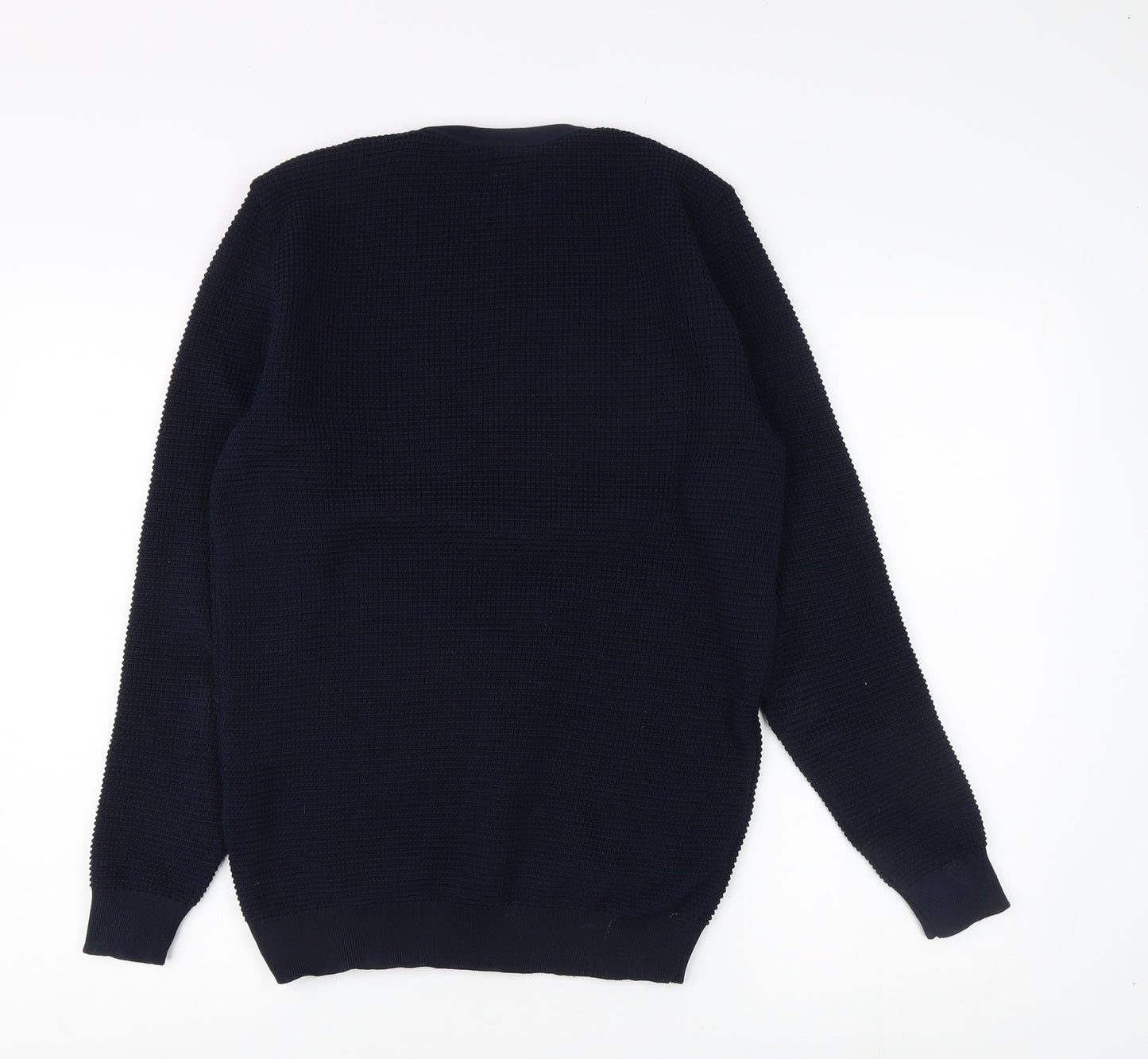Mens UK Size M River Island Blue Pullover Sweatshirt