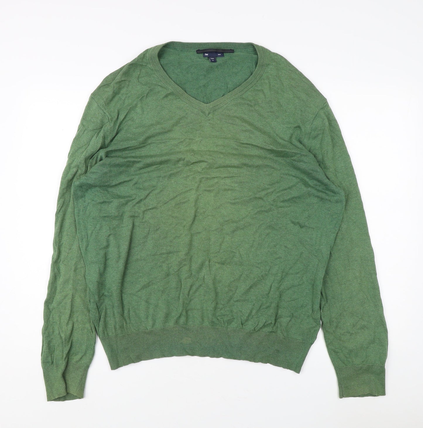 Gap Men's Green XL V-Neck Pullover Jumper