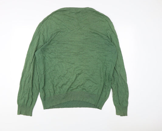 Gap Men's Green XL V-Neck Pullover Jumper