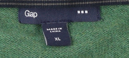 Gap Men's Green XL V-Neck Pullover Jumper