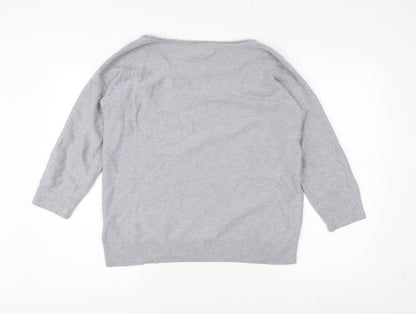 Banana Republic Women's Grey Pullover Jumper L