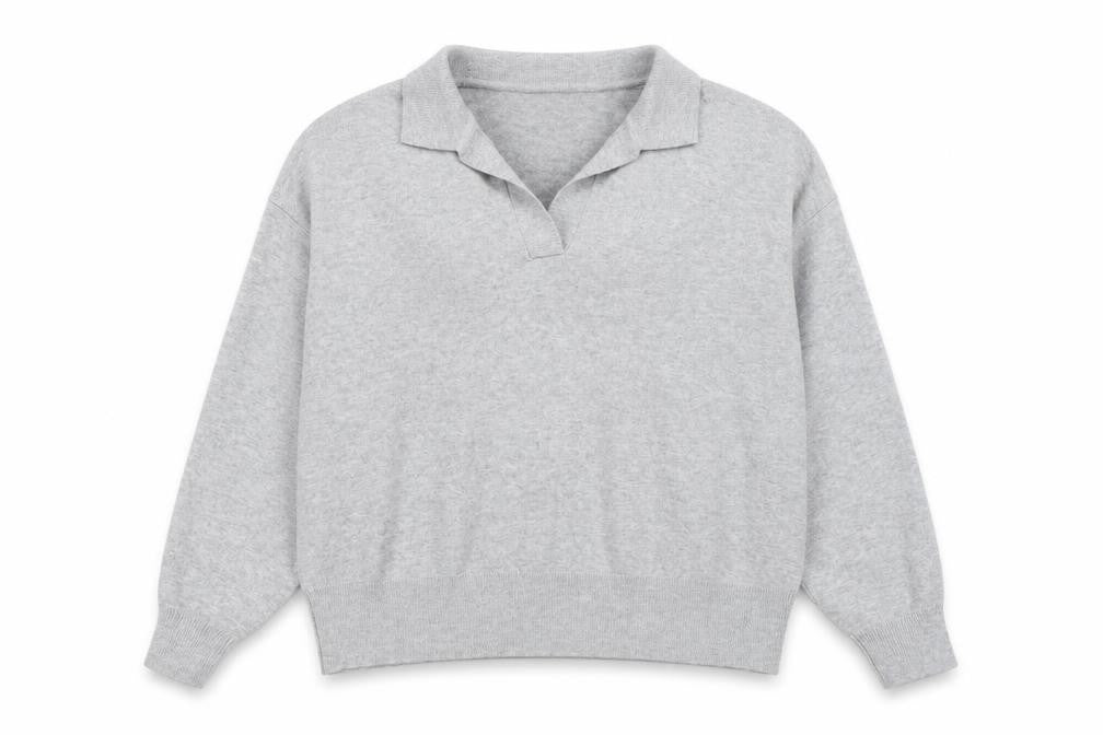 Mens UK Size XL Marks and Spencer Grey Henley Jumper