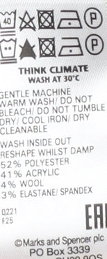 Marks and Spencer Men's Grey Collared Jumper XL