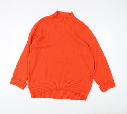 Womens UK Size M Oasis Orange Pullover Jumper