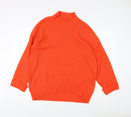 Womens UK Size M Oasis Orange Pullover Jumper