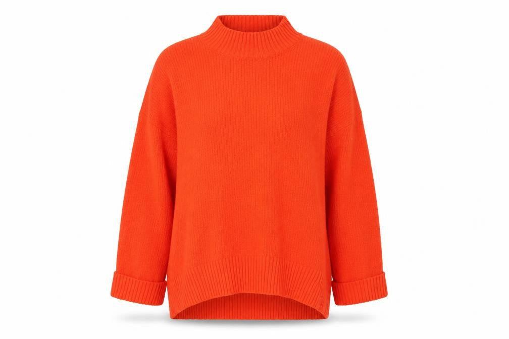 Womens UK Size M Oasis Orange Pullover Jumper