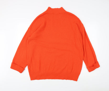 Womens UK Size M Oasis Orange Pullover Jumper